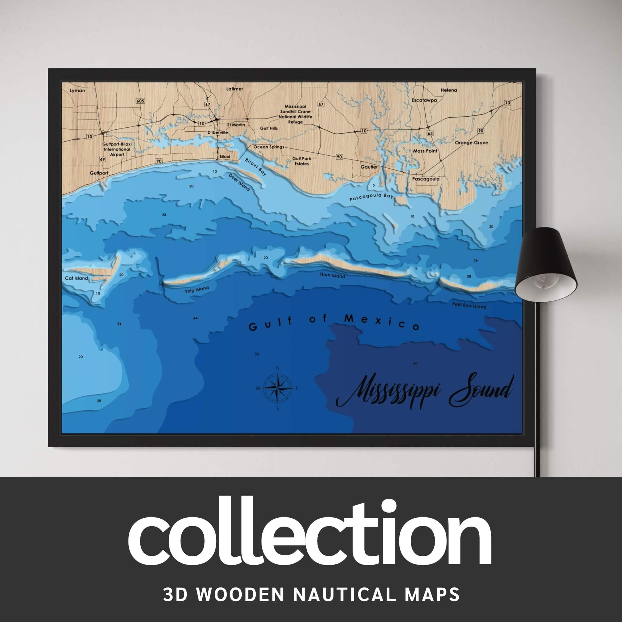 3D Nautical Wood Maps – Tagged 