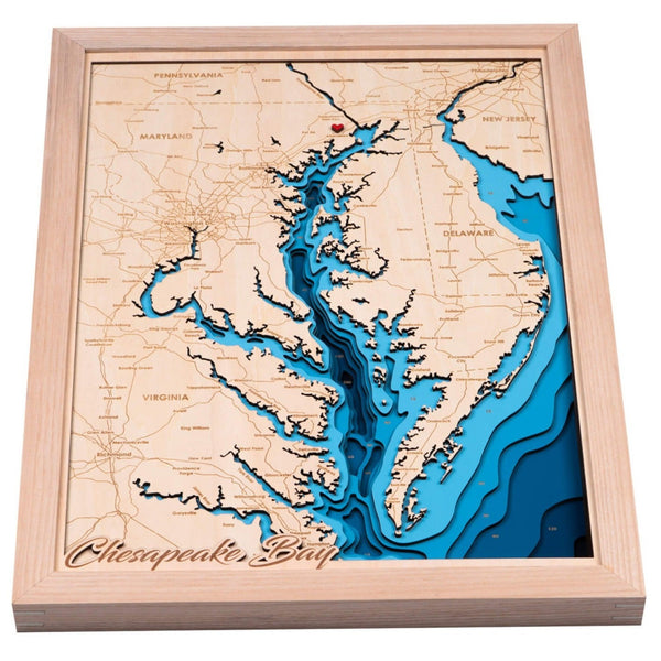 Experience the intricate details of our 3D Wooden Chesapeake Bay Map, a perfect blend of art and geography, exclusively at Moc Tho