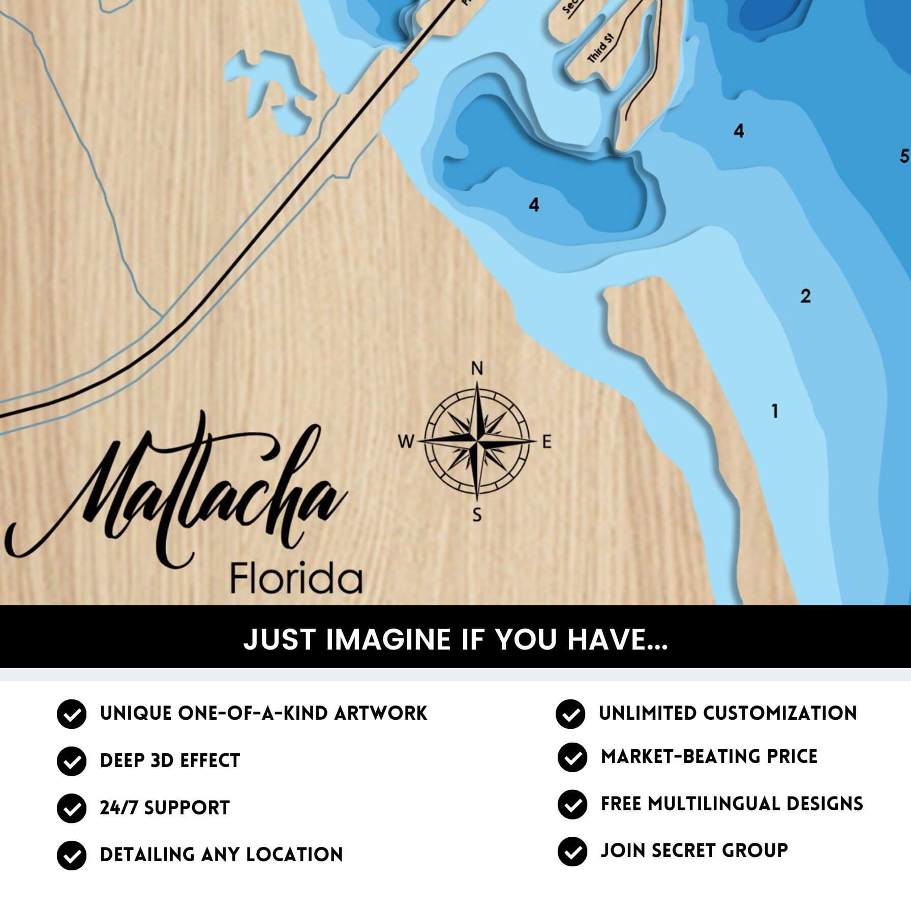 Matlacha Florida Laser Map Files 9 Layers Svg Ai Dxf Pdf Moc Tho Matlacha 4 