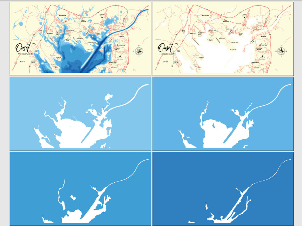 Onset, Massachusetts Laser Map Files - 8 Layers - Svg/Ai/Dxf/Pdf – Moc ...