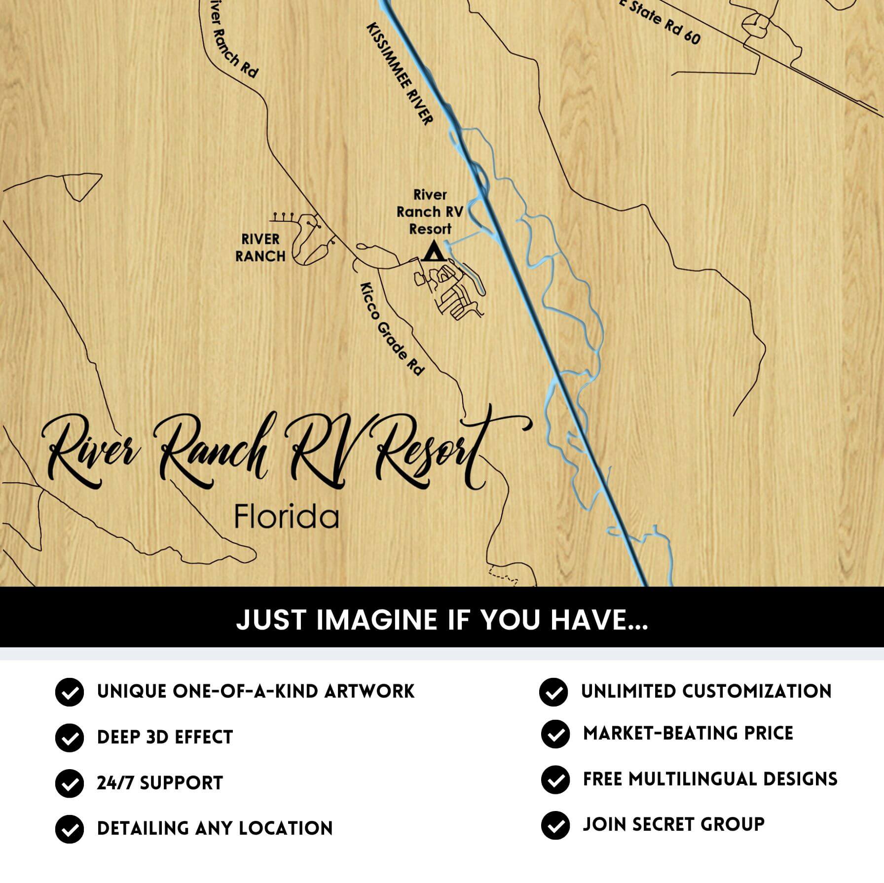 River Ranch RV Resort, Florida Laser Map Files-9 Layers-Svg/Ai/Dxf/Pdf ...