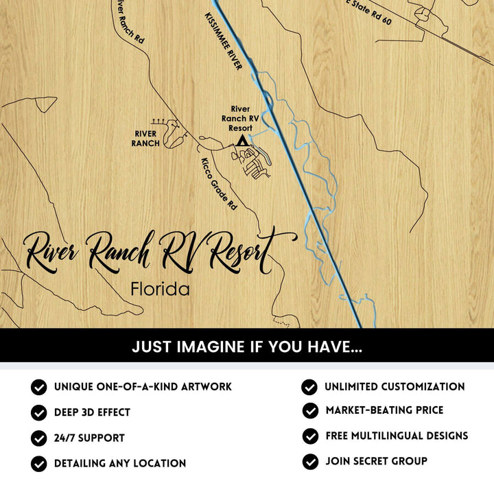 Rich Ranch Map River Ranch RV Resort, Florida Laser Map Files-9 Layers-Svg/Ai/Dxf/Pdf ...