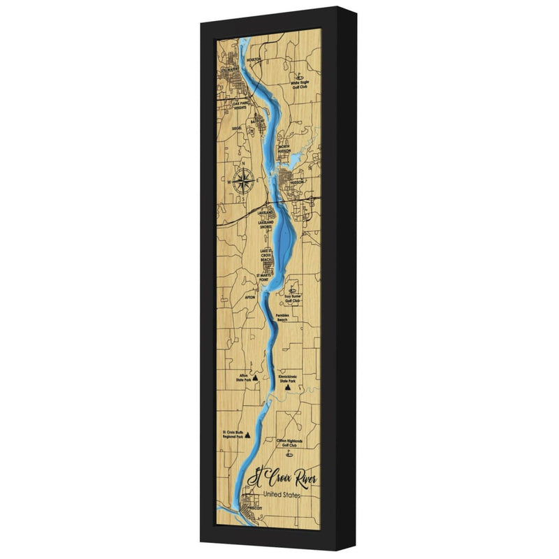 Experience the intricate details of our 3D Wooden St Croix River Map, a perfect blend of art and geography, exclusively at Moc Tho