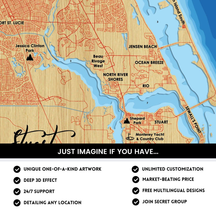 Stuart Florida Map.pdf Stuart, Florida Laser Map Files - 9 Layers - Svg/Ai/Dxf/Pdf – Moc Tho LLC